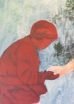Gemäldeausschnitt Mutterliebe von Nasrin Mir